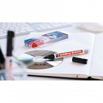 Набор маркеров перманентных для CD дисков edding 8400, круглый наконечник, 0.5-1 мм, 4 штуки